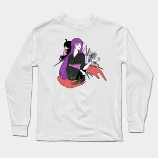 Senjougahara kimono (Bakemonogatari) Long Sleeve T-Shirt